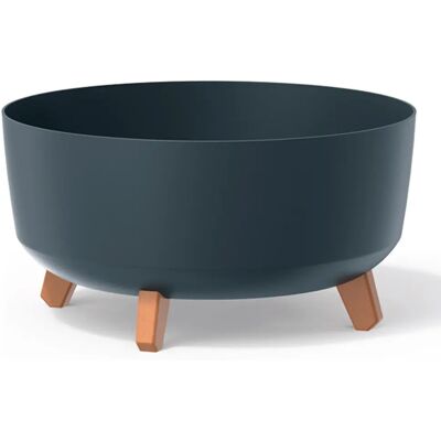 Prosperplast Fioriera Antracite GRACIA con Rilievo e Gambe Rimovibili da 38x38x19,5 cm e 14,3 L Prosperplast Fioriera Antracite GRACIA con Rilievo e Gambe Rimovibili da 38x38x19,5 cm e 14,3 L