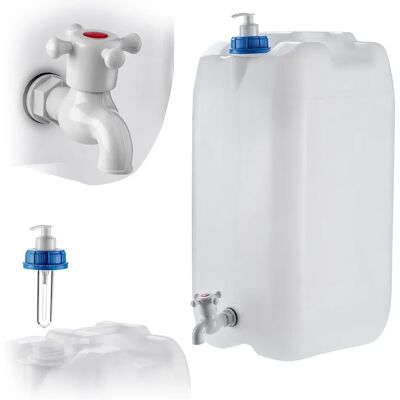 KADAX Contenitore per lavello d'acqua Contenitore per bolle Dispenser di sapone liquido 30 litri con rubinetto KADAX Contenitore per lavello d'acqua Contenitore per bolle Dispenser di sapone liquido 30 litri con rubinetto