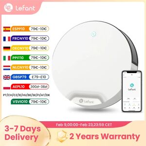 Lefant Aspirapolvere robot N1, potenza di aspirazione 4500PA, 4 modalità di pulizia, controllo tramite app, autonomia fino a 165 minuti N1-White Lefant Aspirapolvere robot N1, potenza di aspirazione 4500PA, 4 modalità di pulizia, controllo tramite app, autonomia fino a 165 minuti N1-White