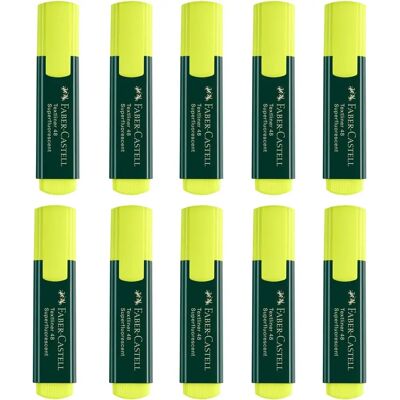 NONE Confezione da 10 Evidenziatori Fluorescenti - Faber-Castell Textiliner 48 Evidenziatori - Pennarelli a Base d'Acqua, Colori Vivaci e Resistenti per Tessuti, Carta e Creazioni Artigianali. NONE Confezione da 10 Evidenziatori Fluorescenti - Faber-Castell Textiliner 48 Evidenziatori - Pennarelli a Base d'Acqua, Colori Vivaci e Resistenti per Tessuti, Carta e Creazioni Artigianali.