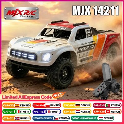 WLtoys HYPER GO MJX 14211 Auto RC Brushless 1:14 ad Alta Velocità Fuoristrada 4WD con Luci LED, Capacità di Drift e Manovrabilità, Auto Elettrica per Adulti e Ragazzi MJX 14211 WLtoys HYPER GO MJX 14211 Auto RC Brushless 1:14 ad Alta Velocità Fuoristrada 4WD con Luci LED, Capacità di Drift e Manovrabilità, Auto Elettrica per Adulti e Ragazzi MJX 14211