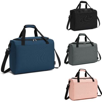 KONO Borsa da cabina per Ryanair e altre compagnie aeree (40x30x20 cm) - Bagaglio a mano da 25L come borsa da weekend per DONNE e UOMINI Rosa KONO Borsa da cabina per Ryanair e altre compagnie aeree (40x30x20 cm) - Bagaglio a mano da 25L come borsa da weekend per DONNE e UOMINI Rosa