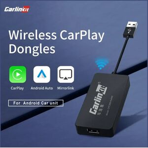 Carlinkit Vendita calda USB Wireless e cablato CarPlay Dongle Android Auto AI Box Mirrorlink Lettore multimediale per auto Bluetooth Connessione automatica Cavo Nero A Carlinkit Vendita calda USB Wireless e cablato CarPlay Dongle Android Auto AI Box Mirrorlink Lettore multimediale per auto Bluetooth Connessione automatica Cavo Nero A