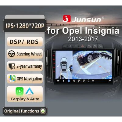 Junsun per Opel Insignia 2013-2017 9 Pollici 4GB 64GB Android 13 Autoradio GPS Navigazione Carplay DSP Bluetooth FM Supporto Comando Volante Display Touch Ingresso USB AUX Pronto Telecamera V1C(2+32GB)WIFI Junsun per Opel Insignia 2013-2017 9 Pollici 4GB 64GB Android 13 Autoradio GPS Navigazione Carplay DSP Bluetooth FM Supporto Comando Volante Display Touch Ingresso USB AUX Pronto Telecamera V1C(2+32GB)WIFI