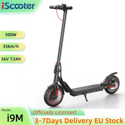 iScooter Monopattino Elettrico I9M Motore da 500W Batteria 36V 7.5Ah Velocità massima 35 km/h. Design leggero e pieghevole per il tragitto urbano con funzione APP. i9M iScooter Monopattino Elettrico I9M Motore da 500W Batteria 36V 7.5Ah Velocità massima 35 km/h. Design leggero e pieghevole per il tragitto urbano con funzione APP. i9M