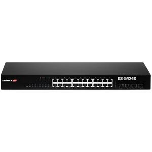 Edimax GS-5424G switch di rete Gestito Gigabit Ethernet (10/100/1000) 1U Nero (GS-5424G) Edimax GS-5424G switch di rete Gestito Gigabit Ethernet (10/100/1000) 1U Nero (GS-5424G)