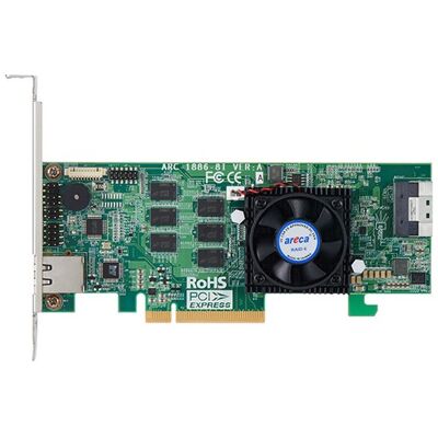 Areca ARC-1886-8I controller RAID PCI Express x8 4.0 12 Gbit/s (ARC-1886-8I) Areca ARC-1886-8I controller RAID PCI Express x8 4.0 12 Gbit/s (ARC-1886-8I)