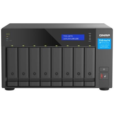 QNAP TVS-h874 NAS Tower Collegamento ethernet LAN Nero i5-12400 (TVS-H874-I5-32G) QNAP TVS-h874 NAS Tower Collegamento ethernet LAN Nero i5-12400 (TVS-H874-I5-32G)