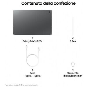 Samsung GALAXY TAB S10 FE+ 8+128GB GRAY (SM-X620NZAREUE) Samsung GALAXY TAB S10 FE+ 8+128GB GRAY (SM-X620NZAREUE)