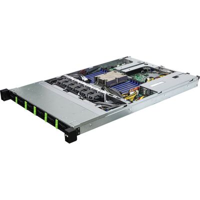 ASRock 1U12E-GENOA/2L2T sistema barebone per server AMD SoC LGA 6096 Rack (1U) Grigio ASRock 1U12E-GENOA/2L2T sistema barebone per server AMD SoC LGA 6096 Rack (1U) Grigio