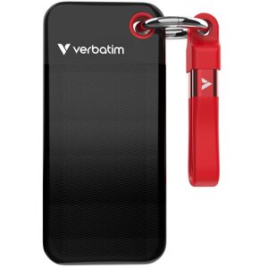 Verbatim Pocket SSD 1 TB, Externe SSD (schwarz/rot, USB-C 3.2 Gen 2 (10 Gbit/s), mit Schlsselring und Kabelhalter) (32192) Verbatim Pocket SSD 1 TB, Externe SSD (schwarz/rot, USB-C 3.2 Gen 2 (10 Gbit/s), mit Schlsselring und Kabelhalter) (32192)