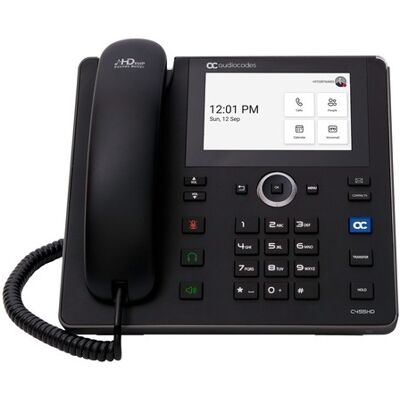 AudioCodes C455HD telefono IP Nero 8 linee TFT (TEAMS-C455HD) AudioCodes C455HD telefono IP Nero 8 linee TFT (TEAMS-C455HD)