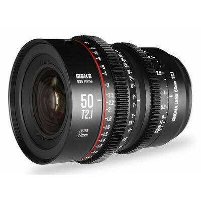Meike Obiettivo cinema Super 35 Prime 50 mm T2.1 Canon EF Meike Obiettivo cinema Super 35 Prime 50 mm T2.1 Canon EF