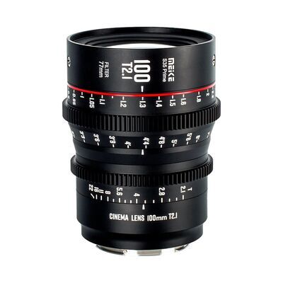 Meike Obiettivo Cinema Super 35 Prime 100 mm T2.1 Canon EF Meike Obiettivo Cinema Super 35 Prime 100 mm T2.1 Canon EF