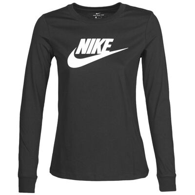 Nike T-shirts a maniche lunghe W NSW TEE ESSNTL LS ICON FTR Nero S Nike T-shirts a maniche lunghe W NSW TEE ESSNTL LS ICON FTR Nero S