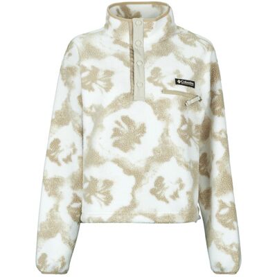 Columbia Felpa HELVETIA II PRINTED CROPPED HALF SNAP FLEECE Beige M Columbia Felpa HELVETIA II PRINTED CROPPED HALF SNAP FLEECE Beige M