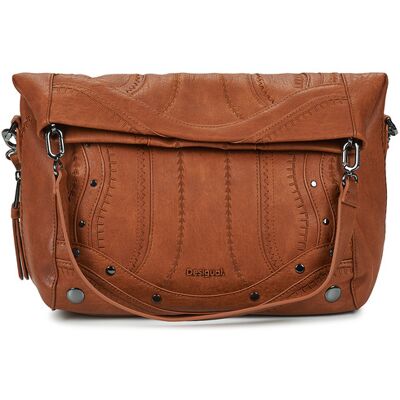 Desigual Borsa a tracolla EMBRO PATCH LOVERTY Marrone Unica Desigual Borsa a tracolla EMBRO PATCH LOVERTY Marrone Unica