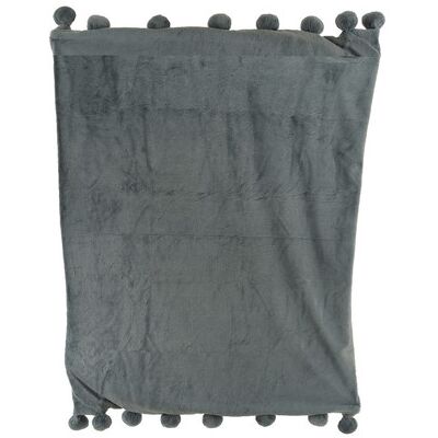 Decoris FELIX Grigio - Morbido copridivano decorativo - 130x150 cm Decoris FELIX Grigio - Morbido copridivano decorativo - 130x150 cm