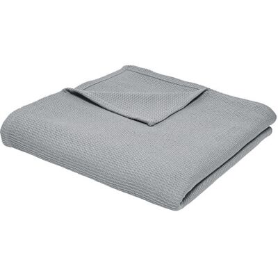 Plaid in cotone alveare grigio 150x200 - Accessorio letto Today Essential Plaid in cotone alveare grigio 150x200 - Accessorio letto Today Essential