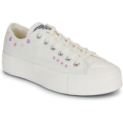Converse Sneakers basse CHUCK TAYLOR ALL STAR LIFT FLORAL EMBROIDERY LOW TOP Bianco 38 Converse Sneakers basse CHUCK TAYLOR ALL STAR LIFT FLORAL EMBROIDERY LOW TOP Bianco 38