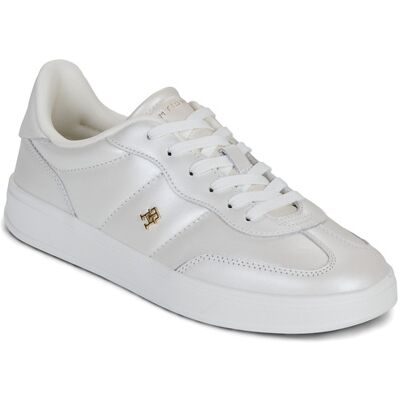 Sneakers basse Tommy Hilfiger TH HERITAGE SHINY SNEAKER Bianco 39 Sneakers basse Tommy Hilfiger TH HERITAGE SHINY SNEAKER Bianco 39