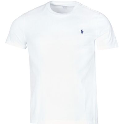 T-shirt Polo Ralph Lauren T-SHIRT AJUSTE COL ROND EN COTON LOGO PONY PLAYER Bianco M T-shirt Polo Ralph Lauren T-SHIRT AJUSTE COL ROND EN COTON LOGO PONY PLAYER Bianco M