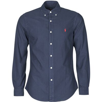 Camicia a maniche lunghe Polo Ralph Lauren CHEMISE CINTREE SLIM FIT EN OXFORD LEGER TYPE CHINO COL BOUTONNE Marine XS Camicia a maniche lunghe Polo Ralph Lauren CHEMISE CINTREE SLIM FIT EN OXFORD LEGER TYPE CHINO COL BOUTONNE Marine XS