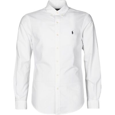 Camicia a maniche lunghe Polo Ralph Lauren CHEMISE CINTREE SLIM FIT EN OXFORD LEGER TYPE CHINO COL BOUTONNE Bianco XXL Camicia a maniche lunghe Polo Ralph Lauren CHEMISE CINTREE SLIM FIT EN OXFORD LEGER TYPE CHINO COL BOUTONNE Bianco XXL