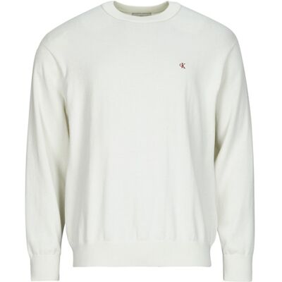 Calvin Maglione EU LS COTTON RELAXED CREWNK SWEA Bianco S Calvin Maglione EU LS COTTON RELAXED CREWNK SWEA Bianco S