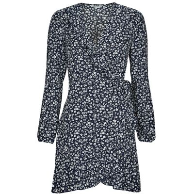 Only Abito corto ONLCARLY L/S WRAP SHORT DRESS Marine 42 Only Abito corto ONLCARLY L/S WRAP SHORT DRESS Marine 42