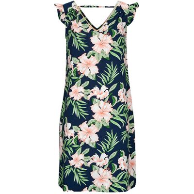 Only Abito corto ONLSYLVIE FR LIFE S/S FRILL DRESS Multicolore XS Only Abito corto ONLSYLVIE FR LIFE S/S FRILL DRESS Multicolore XS