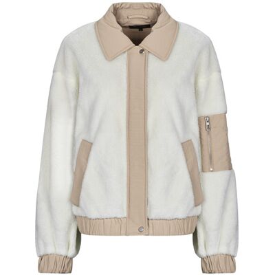 Only Giubbotto ONLSIENA TEDDY MIX JACKET Beige L Only Giubbotto ONLSIENA TEDDY MIX JACKET Beige L