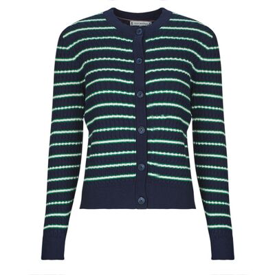 Gilet / Cardigan Tommy Hilfiger CO CABLE FINE GG C-NK LS CARDI Marine XS Gilet / Cardigan Tommy Hilfiger CO CABLE FINE GG C-NK LS CARDI Marine XS