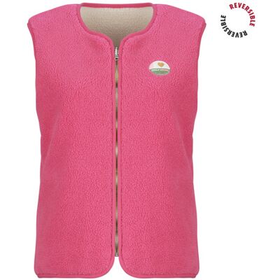 Only Giacca ONLBABY TEDDY VEST REVERSIBLE Rosa XS Only Giacca ONLBABY TEDDY VEST REVERSIBLE Rosa XS