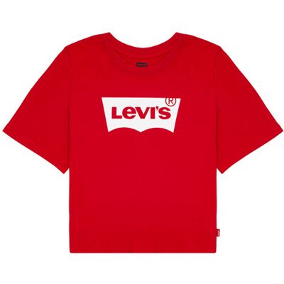Levis T-shirt LIGHT BRIGHT CROPPED TEE Rosso 16 anni Levis T-shirt LIGHT BRIGHT CROPPED TEE Rosso 16 anni