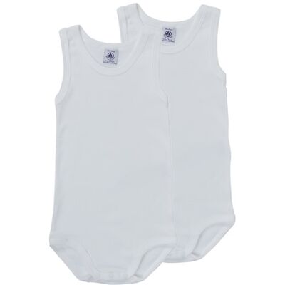 Petit Bateau Body bambino POL Bianco 1 mese Petit Bateau Body bambino POL Bianco 1 mese