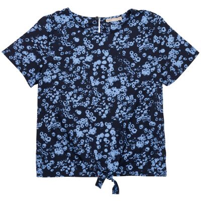 Only Camicetta KOGLINO S/S KNOT TOP CP PTM Blu 11 anni Only Camicetta KOGLINO S/S KNOT TOP CP PTM Blu 11 anni