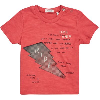 Ikks T-shirt XW10071 Rosso 18 mesi Ikks T-shirt XW10071 Rosso 18 mesi