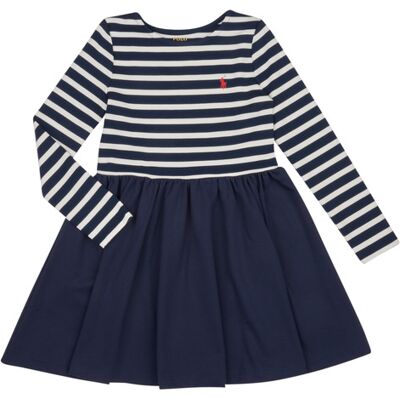 Abito corto Polo Ralph Lauren LS CN DR-DRESSES-DAY DRESS Marine 12 / 14 anni Abito corto Polo Ralph Lauren LS CN DR-DRESSES-DAY DRESS Marine 12 / 14 anni