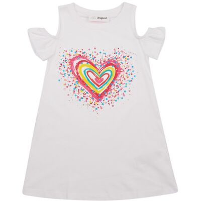 Desigual Abito corto VEST_BLOOM Bianco 13 / 14 anni Desigual Abito corto VEST_BLOOM Bianco 13 / 14 anni