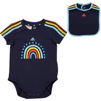 Body adidas I 3S GIFT SET Marine 9 / 12 mesi Body adidas I 3S GIFT SET Marine 9 / 12 mesi