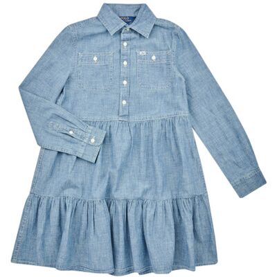 Abito corto Polo Ralph Lauren SHIRTDRESS-DRESSES-DAY DRESS Blu 14 anni Abito corto Polo Ralph Lauren SHIRTDRESS-DRESSES-DAY DRESS Blu 14 anni