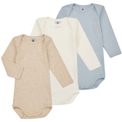 Petit Bateau Body bambino BODY US ML PASTEL PACK X3 Multicolore 6 mesi Petit Bateau Body bambino BODY US ML PASTEL PACK X3 Multicolore 6 mesi