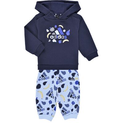 Adidas - Essentials Allover Print Jogger Set - Blue Adidas - Essentials Allover Print Jogger Set - Blue