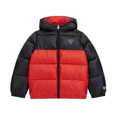 Guess Piumino HOODED LS PADDED PUFFER W/ZIP Multicolore 14 ans Guess Piumino HOODED LS PADDED PUFFER W/ZIP Multicolore 14 ans