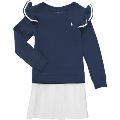 Abito corto Polo Ralph Lauren RFFLKTWDRSS-DRESSES-DAY DRESS Marine 4 anni Abito corto Polo Ralph Lauren RFFLKTWDRSS-DRESSES-DAY DRESS Marine 4 anni