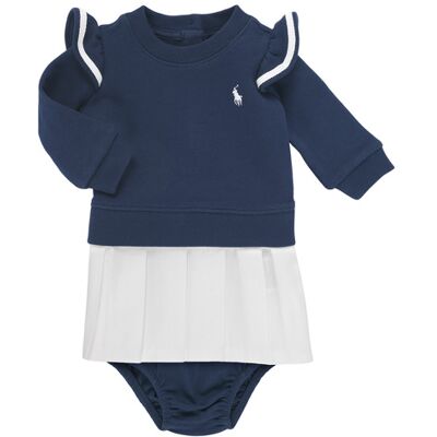 Abito corto Polo Ralph Lauren RFFLKTWDRSS-DRESSES-DAY DRESS Marine 24 mesi Abito corto Polo Ralph Lauren RFFLKTWDRSS-DRESSES-DAY DRESS Marine 24 mesi