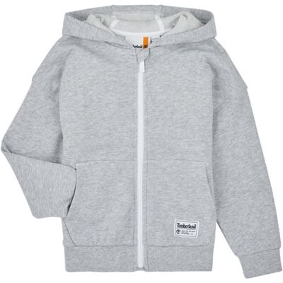 Felpa con cappuccio per bambini Timberland - Grigia French Terry con zip Felpa con cappuccio per bambini Timberland - Grigia French Terry con zip