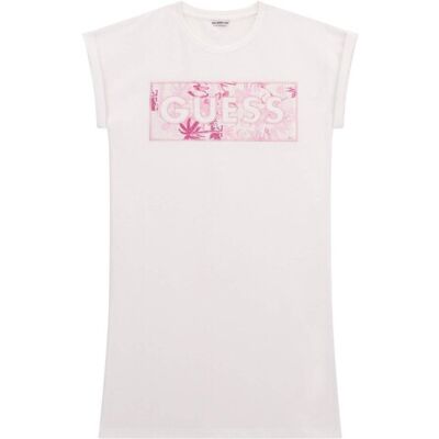 Guess Abito corto BABY TERRY Bianco 16 ans Guess Abito corto BABY TERRY Bianco 16 ans
