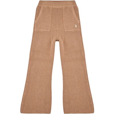 Pantaloni morbidi / Pantaloni alla zuava Polo Ralph Lauren SWEATER-WIDE LEG-PANTS Marrone 7 anni Pantaloni morbidi / Pantaloni alla zuava Polo Ralph Lauren SWEATER-WIDE LEG-PANTS Marrone 7 anni